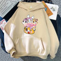 2023 Anime Aggretsuko Hoodie Women/Men Harajuku Aesthetic Graphic Kawaii Retsuko Hoodies Unisex Cartoon Hooded Pullovers Sweatsh. 