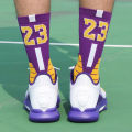 No23 No24 LA James KB LBJ Basketball Player Sports Towel Socks With Analog Numbers Los Angeles Team Twenty Three Four Shots. 