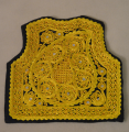 Afghani  Fully Embroidered Waistcoat with Cap (Koti + Topi). 