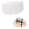 100Pcs Triangle Cheesecake Boxes Triangle Pie Holders Cake Boxes. 