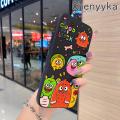 chenyyka For vivo V19(Indonesia) V19 Neo Case Cartoon Cute Monster Pattern Creative Thin New Design Phone Case Square Edge Protection Softcase Silicone Casing Cover Shockproof Cases. 