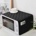 100GSM Cotton's Quilted Kitchen Microwave Oven Cover - Oil Proof - Dustproof Decorative With Storage pockets | Microwave Covers & Kitchen Organizer - Export Quality. 
