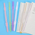 1/5/10Pcs 2 Hole Binding Clips Strip Binder Plastic Loose-leaf Clip Color A4 Paper Fasteners DIY Album Scrapbook File Folder Notebook. 