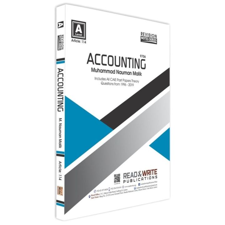 Accounting A-Level Revision Notes Series.By M. Nauman Malik