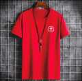 New Smiley Printed Smart Fit Double Stitched Cotton Jersey Trendy Summer Wear T-Shirt. 
