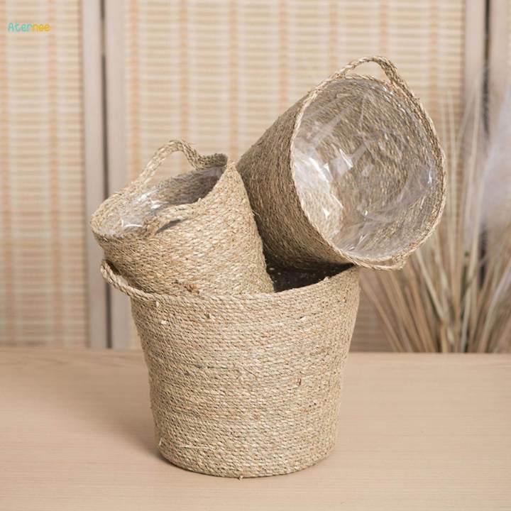 Woven%20Planter%20Basket%20Seagrass%20Plant%20Basket%20with%20Liner%20Lawn%20Flower%20Pot%20Cover%2015cmx20cmx11cm%20-%20Image%207