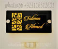 Customized House Name Plate Acrylic For Your Beautiful Home And Office Name Plate For House 3D Acrylic Name Plate With Stainless Steel Glass Spacer, Personalized Name and Address Plates for your House. 