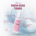 Fresh Rose Toner | 100% Natural Pure Rose Water | Spray Bottle For Face | Rose Water | Facial Spray | MZ SKINCARE. 