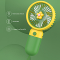 Summer Keychain Ceiling Fan Portable USB Rechargeable Ultra Light Handheld Flower Mini Fan. 