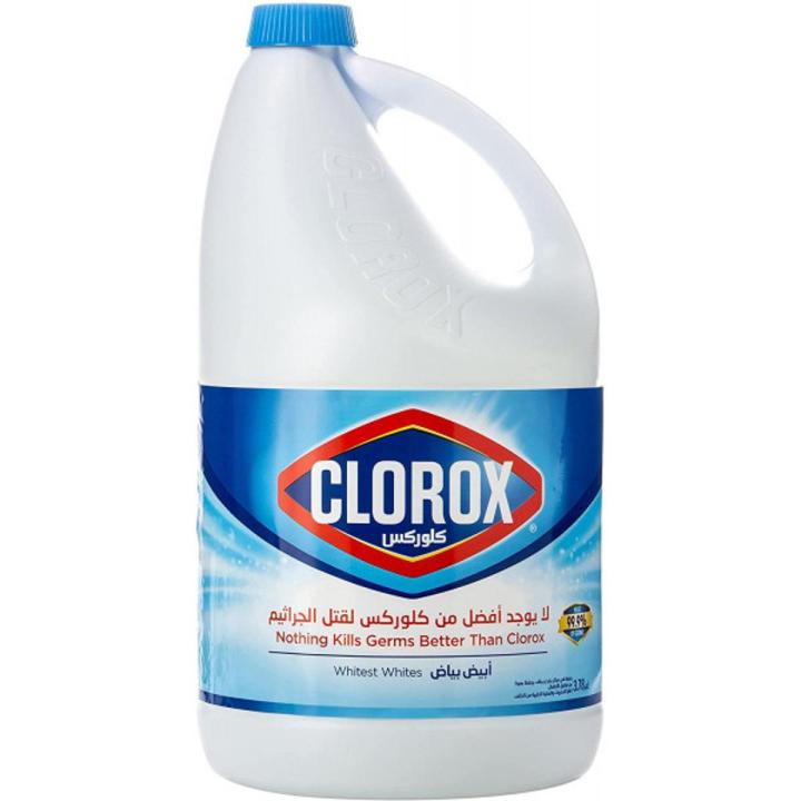 Clorox Whitest Whites Liquid Bleach, Household Cleaner and Disinfectant, 3.78L