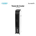 Cherry CR-2000 Tower Air Cooler with Remote Control, 3 Speed Fan, 24Hr Timer, Honeycomb Cooling Pads, Low Power Energy Saving Portable Air Cooler. 