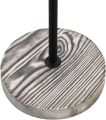 One Piece Black Metal Coffee Mug Tree Rack with 4 Curved Hooks and  Wood Base customized by the Decor Dictionary. 