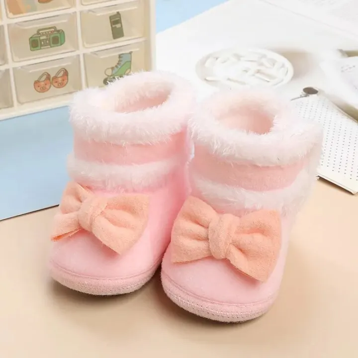 Winter%20Autumn%20Baby%20Shoes%20Girl%200-15%20Months%20Newborn%20Baby%20Fur%20Warm%20Snow%20Boots%20Toddler%20Boys%20Soft%20Sole%20First%20walker%201%20Year%20-%20Image%202