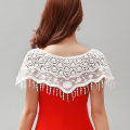Superman Ruoias Women Knit Hollow Out Shawl Wrap Wedding Bridal Evening Dress Lace Shawl Wedding Sunflower Lace Scarf Shrug Cape Poncho. 