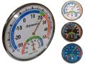 Techmanistan Thermometer with Hygrometer Analogue Round Temperature and Humidity Meter for Indoor and Outdoor Use, Comfort Meter. 