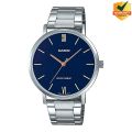 Casio MTP-VT01D-2BUDF - Stainless Steel Watch for Men. 