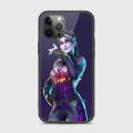 iPhone 12 Pro Cover - SkinLee HQ Infinity Glass Case (Soft) - Fortnite Lady Warrior - SKINLEE-526-1-744-523. 