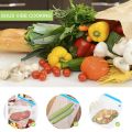 Sous Vide Bags 15Pack Reusable Electric Vacuum Food Storage Save Sealer Cooker with 1 Hand Pump,2 Size Sealed Bag,4 Clip. 