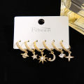 17MILE Fashion Resin Butterfly Pearl Heart Drop Earrings Set For Women Girls Acrylic Dangle Earrings Punk Metal Hoop Earrings Set 2022 Trend Set of Earrings Jewelry. 