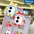 dienya Case For Samsung A31 Case Cartoon Pink Panther Pattern Creative Colorful Lovely Little Monster Phone Case Full Cover Lens Camera Soft Silicone Case Shockproof Protective Cover. 