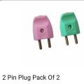 2 PIN PLUG PACK OF 2. 