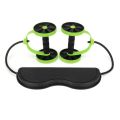 2-in-1 Double AB Roller Wheel Fitness Abdominal Core Exercise Equipment Slimming Trainer at Home Gym. 