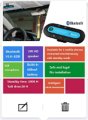 Wireless Hands-Free Car Kit Bluetooth Sun Visor, Portable Bluetooth Multipoint Speakerphone,Built-in Battery with Car Charger. 