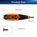 Voltage Detector Pen Test Screwdriver Circuit Tester Electric Test Pen Screwdriver Digital Display Non-Contact Voltage Tester AC/DC 12-250V Contact Induction LED with Light 1pcs Home Tool (with Light) for Home Appliance Repairing and Detection. 