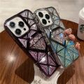HOCE Luxury Plating Gradient Colorful Glitter Quicksand 3D Diamond Phone Case For iPhone 13 11 12 14 15 Pro Max Cases TPU Clear Soft Silicone Back Cover. 