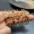 Wando 20 Styles Dubai Gold Color Baby Bangles For Kids Baby Promotion Sale Child Birthday Gifts Children'S Bracelets. 