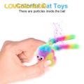 Cat Toys Interactive Plush Mouse Cat Toy with Big Eyes Vibrant Colors Bite Resistant Relieves Boredom Perfect for Southeast Asian Cat Playtime High-quality Plush Cat Toys. 
