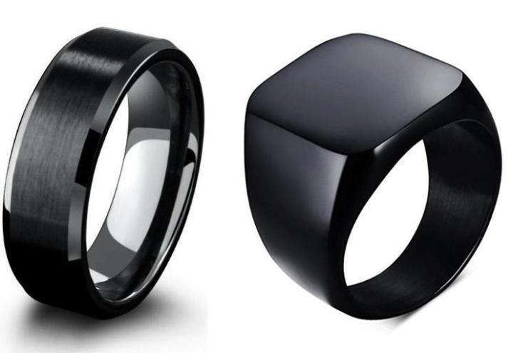 Pack Of 2 Men Metal Rings | Daraz.pk