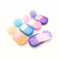 AlClean Travel Soap Paper Washing Hand Bath Clean Scented Slice Sheets 20pcs 1 Disposable Box Soap Portable Mini Paper Soap. 