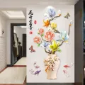 Vase in Red & Black color-Wall decoration items-Room decoration items-Wooden wall decoration items for home-Premium Quality-Home decoration items-Home decoration ideas. 