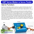 180° SG90 Plastic Gear ,MG90 Metal Gear Servo Motor and 3 Channel Mode ESC Servo Motor Tester by electrica. 