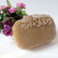 New 2024 Luxury Diamond Gold Stylish Hot Sale New Trend Luxury Rhinestone Party Wedding Evening Dress Women Clutch Bag Evening Bags. 