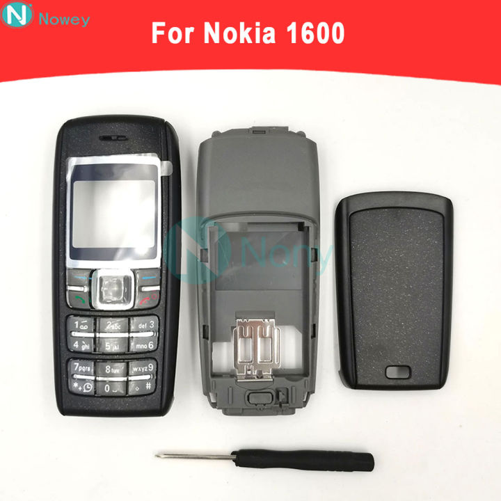 Nowey 1600 Cover For Nokia 1600 Full Complete Mobile Phone Housing Case English Keypad Replacement Parts