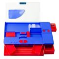 Spiderman Geometry Box Plastic Magnetic Jumbo Pencil Box. 