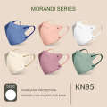 New Morandi color KN95 Face aldult 5D Breathable 5Ply Disposable n95 Protection Mask Filtration rate 95%. 