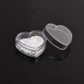 1/2Pcs Mini Transparent Plastic Storage Box Flower Heart Boxes Pill Moisture-proof Small Case DIY Jewelry Packaging. 
