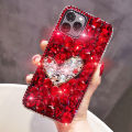Applicable to Samsung S10plus Love note20 Temperament A9 Trendy ins Wind S21ultra Full Diamond Phone Case. 