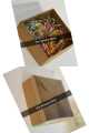 gift box with paper fillers/ gift box with fillers/ hard rigid box with shreds/size- 6x6x2.5 inches. 