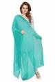Light Ferozi Chiffon Dupatta For Girls/Ladies-Chiffon  Dupatta 2.5 Meter Color Premium Chiffon Quality Durable Fabric Reasonable Stylish Look Dupatta. 