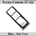 Tecno Camon 12 Air SIM Tray Sim Jacket Sim Slot Sim Door For Tecno Camon 12 Air - Blue. 