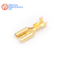 25/50/100 Pieces 6.3mm Female Spade Terminal Connectors Gold Brass Car Speaker Wire Connector For Car/Boat Speaker/Battery. 
