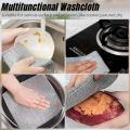 Non-Scratch Wire Dishcloth, Dishwashing Rags for Wet and Dry, Easy Rinsing, Reusable,for Kitchen Cleaning for Dishes, Sinks, Stove Tops. 