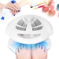 Professional Air Nail Dryer for Hand and Feet Home & Salon Use - UV Air Nail Dryer for Both Hands and Feet 400W, Air Nail Fan Dryer for Nail Polish,  Automatic Sensor Warm & Cool Breeze. 