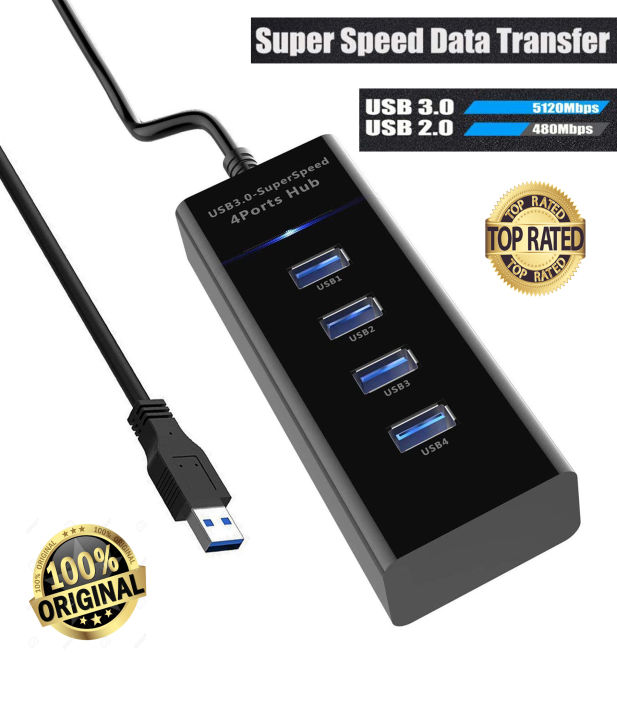 USB%20Hub%204%20ports%20usb%20hub%203.0%20speed%204%20port%20USB%203.0%20Super%20Speed%20with%204%20ports%20usb%20input%20with%20blue%20LED%20light%20indication%205GBPS%20Data%20Transfer%20Speed%20supported%202%20TB%20HDD%20-%20Image%202