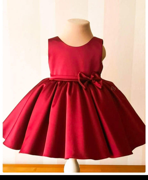 silky%20red%20fancy%20princess%20frock%20for%20baby%20girls%20-%20Image%204