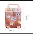 450ml Plastic Water Cup with Straw Suitcase Shape Kids Water Bottle Leakproof Drinkware Adults Kids Gifts for Home Office School. 